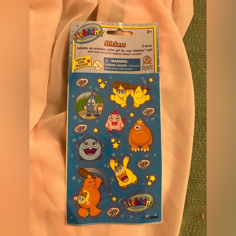 Webkinz Stickers new in package